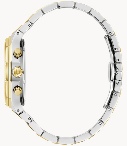 Bulova Men's Classic Prestige Two-Tone IP Chronograph Bracelet Watch