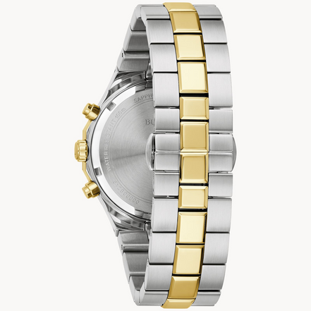Bulova Men's Classic Prestige Two-Tone IP Chronograph Bracelet Watch
