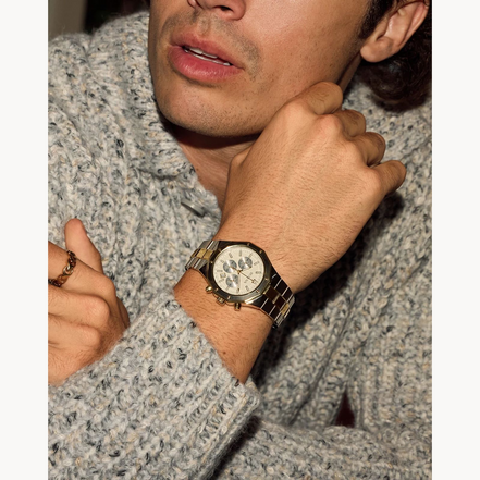 Bulova Men's Classic Prestige Two-Tone IP Chronograph Bracelet Watch