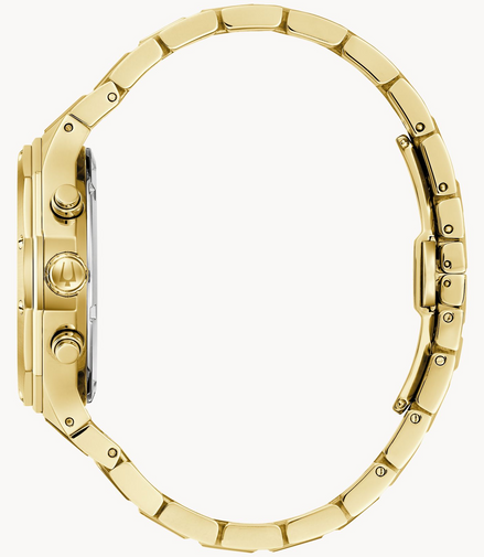 Bulova Men's Classic Prestige Gold Tone IP Chronograph Bracelet Watch
