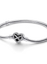Pandora Moments Sparkling Infinity Heart Clasp Snake Chain Bracelet Size 18