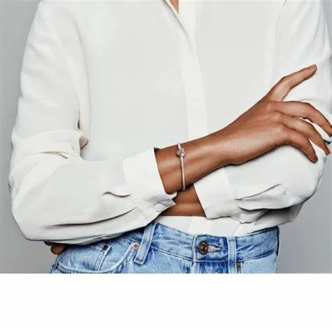 Pandora Moments Family Tree Heart Clasp Snake Chain Bracelet Size 17