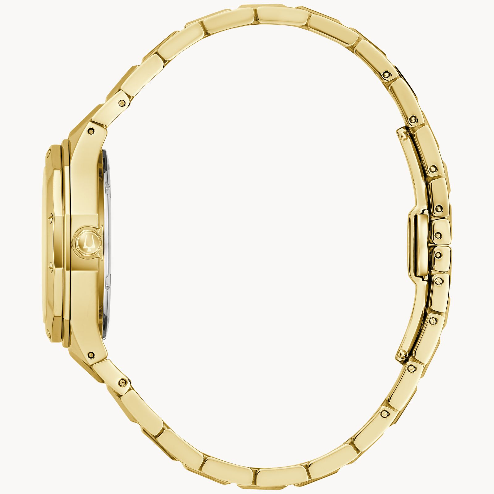 Bulova Ladies Classic Prestigue Gold-Tone Mother Of Pearl Dial Bracelet Watch
