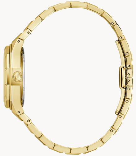 Bulova Ladies Classic Prestigue Gold-Tone Mother Of Pearl Dial Bracelet Watch