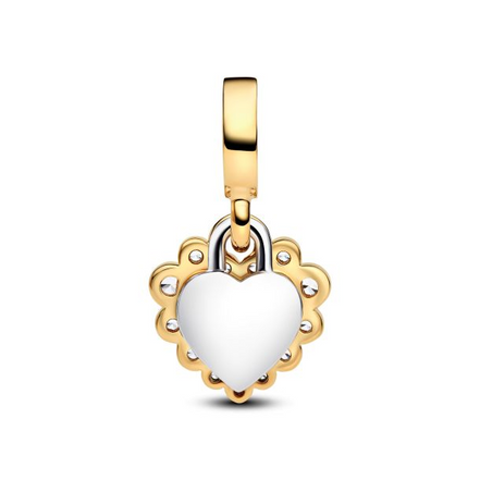 Pandora ME/Moments Sparkling Heart Double Dangle Charm
