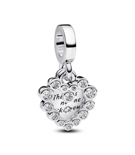 Pandora ME/Moments Sparkling Heart Double Dangle Charm