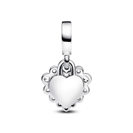 Pandora ME/Moments Sparkling Heart Double Dangle Charm