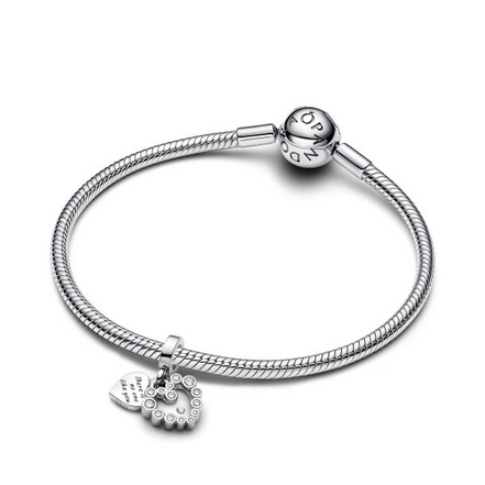Pandora ME/Moments Sparkling Heart Double Dangle Charm