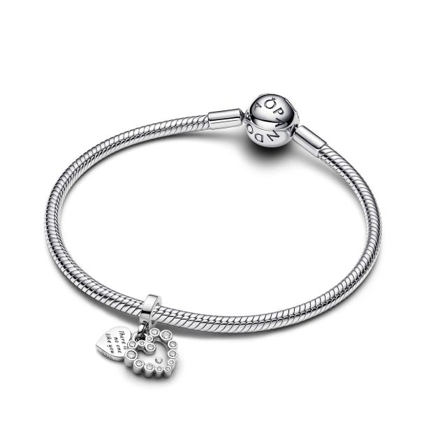 Pandora ME/Moments Sparkling Heart Double Dangle Charm