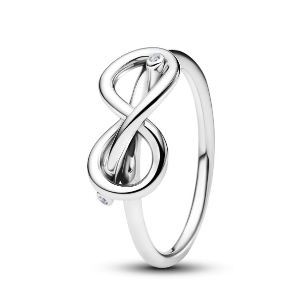 Pandora Moments Infinity Knot Ring Size 6