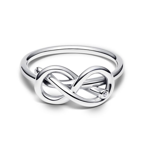 Pandora Moments Infinity Knot Ring Size 6