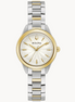 Bulova Ladies Sutton Two-Tone White Dial Stainless Steel Bracelet Watch