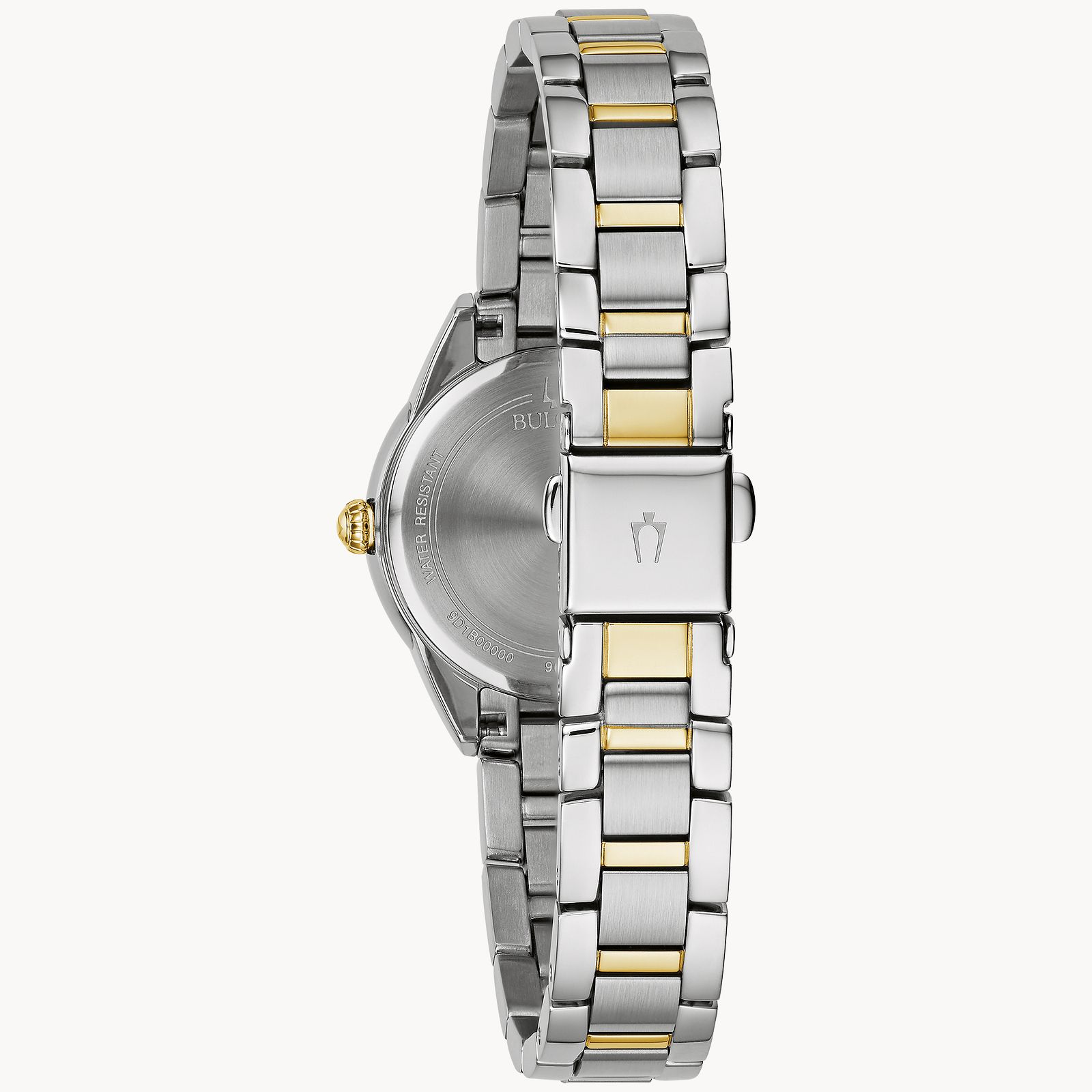 Bulova Ladies Sutton Two-Tone White Dial Stainless Steel Bracelet Watch