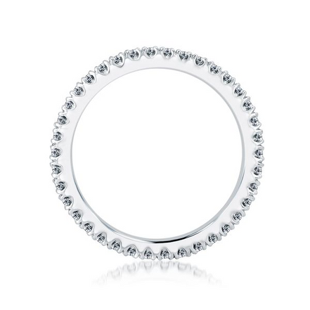 A.JAFFE 14K White Gold Diamond Eternity Band