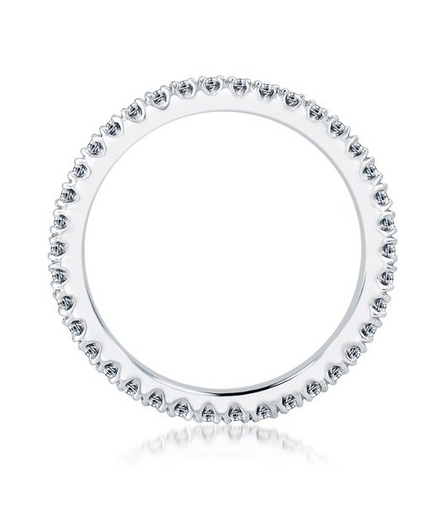 A.JAFFE 14K White Gold Diamond Eternity Band