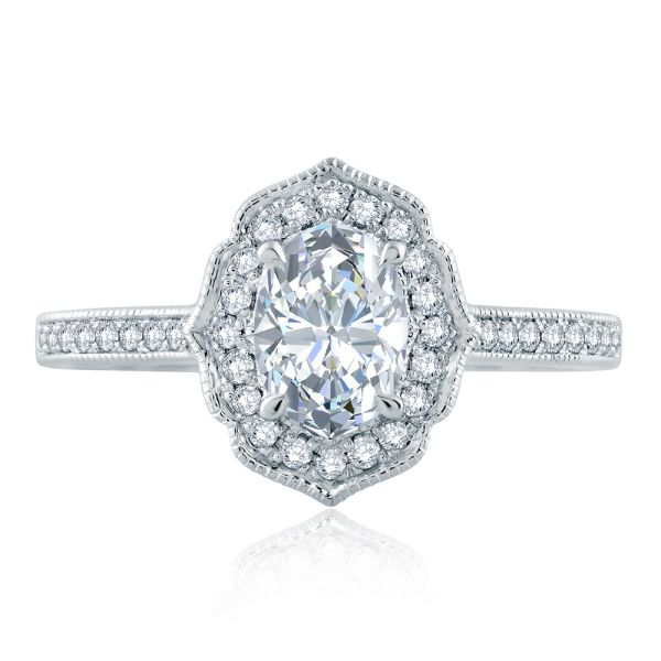 A.JAFFE 14K Classic Engagement Ring