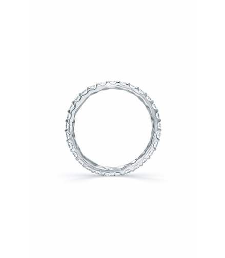 A.JAFFE 14K White Gold Wedding Band