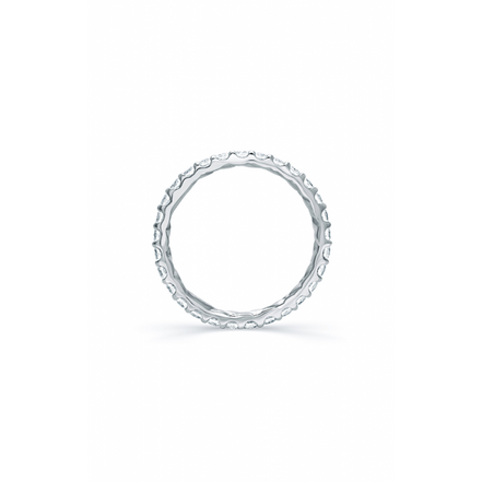 A.JAFFE 14K White Gold Wedding Band