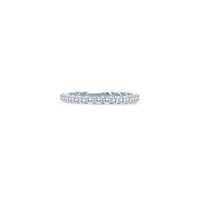 A.JAFFE 14K White Gold Wedding Band