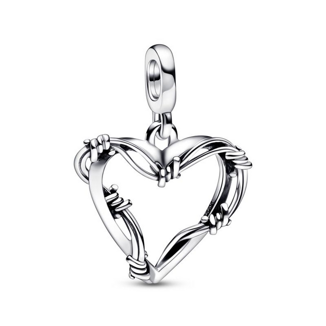 Pandora ME/Moments Wire Heart Medallion Charm