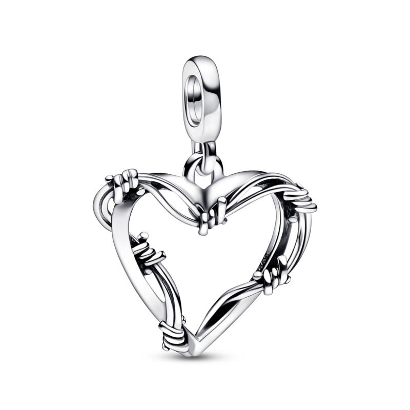 Pandora ME/Moments Wire Heart Medallion Charm