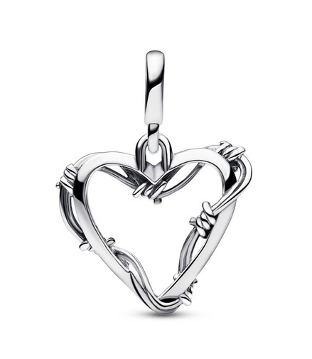 Pandora ME/Moments Wire Heart Medallion Charm