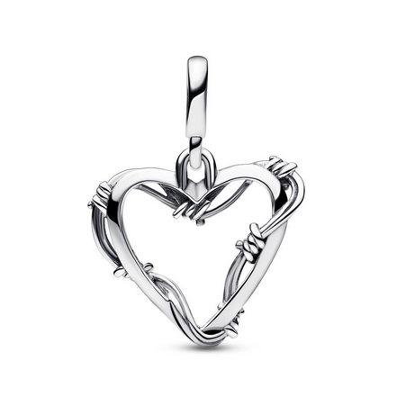 Pandora ME/Moments Wire Heart Medallion Charm