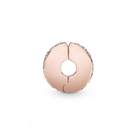 Pandora Moments Rose Clear Pavé Clip Charm