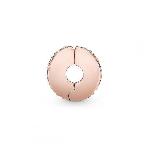 Pandora Moments Rose Clear Pavé Clip Charm