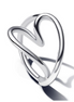 Pandora Essence Organicall Heart Shaped Silver Ring Size 7.5