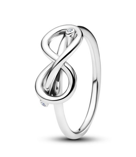 Pandora Moments Infinity Knot Ring Size 7