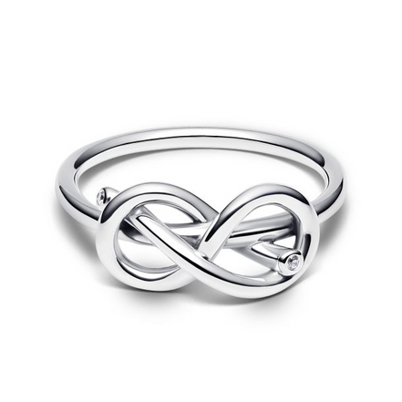 Pandora Moments Infinity Knot Ring Size 7
