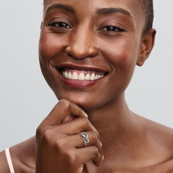 Pandora Moments Infinity Knot Ring Size 7