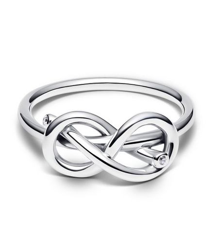 Pandora Moments Infinity Knot Ring Size 7.5