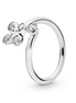 Pandora Moments Four-Petal Flowers Twisted Ring Size 6