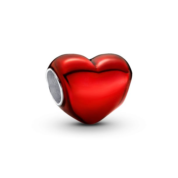 Pandora Moments Metallic Red Heart Charm