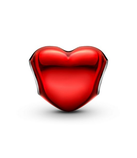 Pandora Moments Metallic Red Heart Charm