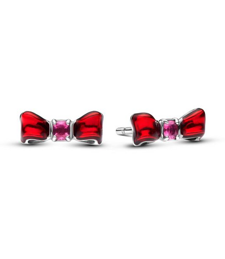 Pandora Disney Snow White Bow Stud Earrings