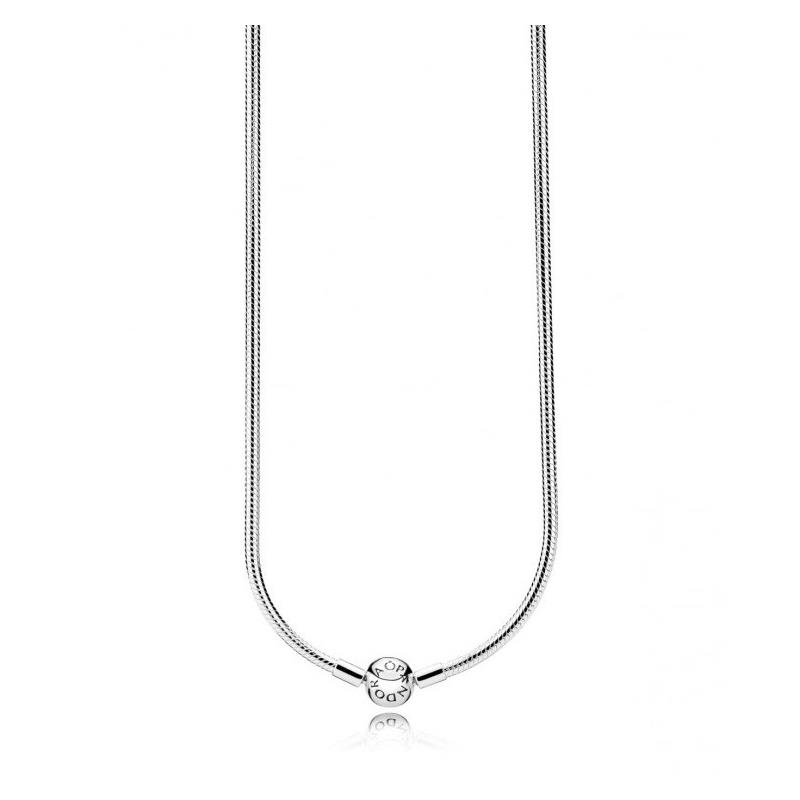 Pandora Moments Silver Snake Chain Necklace 45 cm