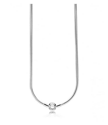Pandora Moments Silver Snake Chain Necklace 45 cm