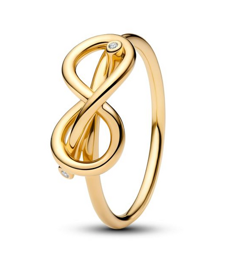 Pandora Moments Infinity Knot Ring Size 7.5