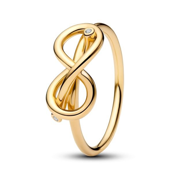 Pandora Moments Infinity Knot Ring Size 7