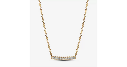 Pandora Timeless Pavé Single-row Bar Collier Necklace
