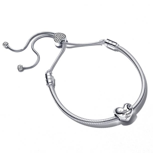 Pandora Heart And Clover Bracelet Gift Set