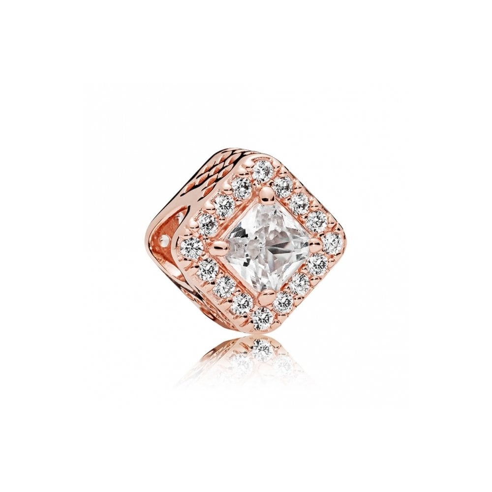 Pandora Square Sparkle Halo Charm