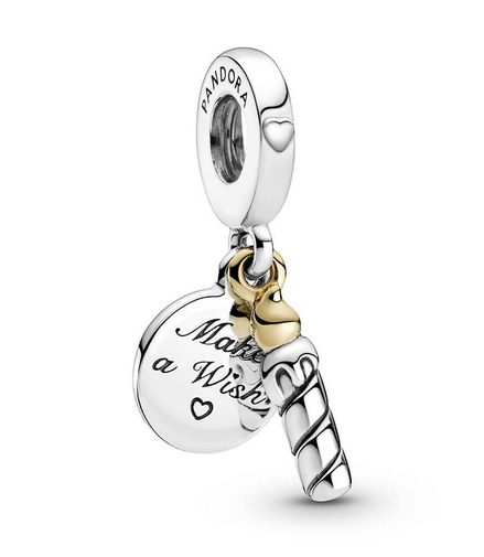 Two-Tone Birthday Candle Dangle Charm