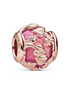 Pink Decorative Leaves Charm