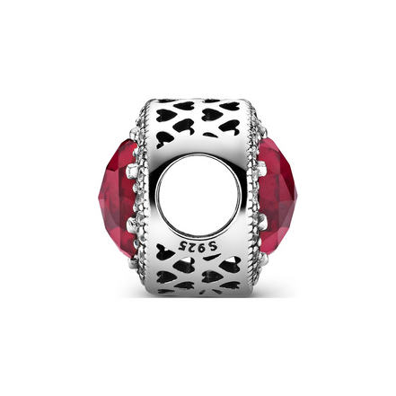 Pandora Sparkling Cerise Pink Charm