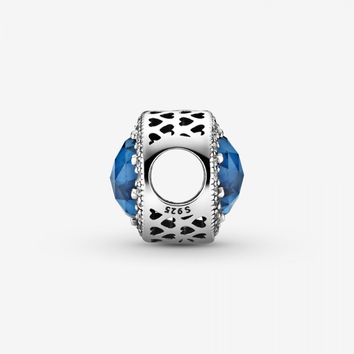 Moonlight Blue Radiant Hearts Charm