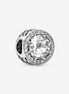 Pandora Abstract Silver CZ Charm